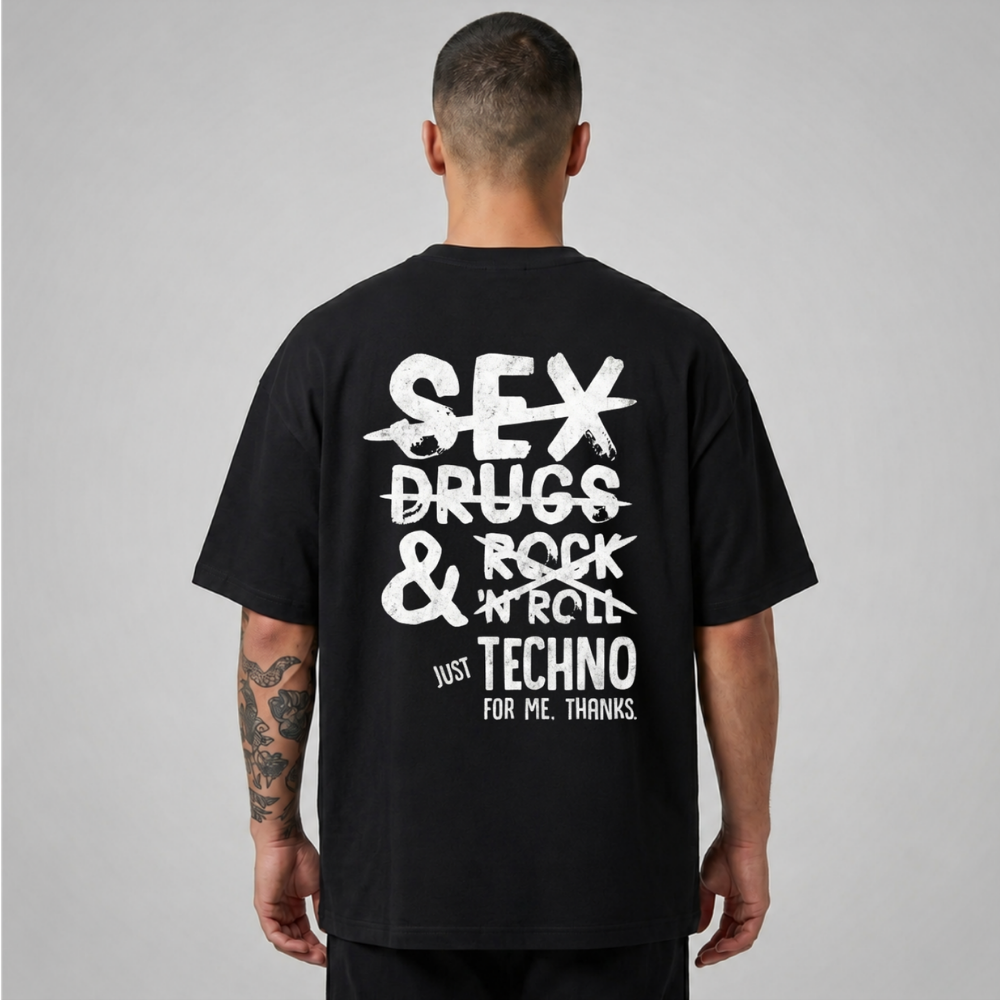 Oversize Premium T-Shirt Just Techno